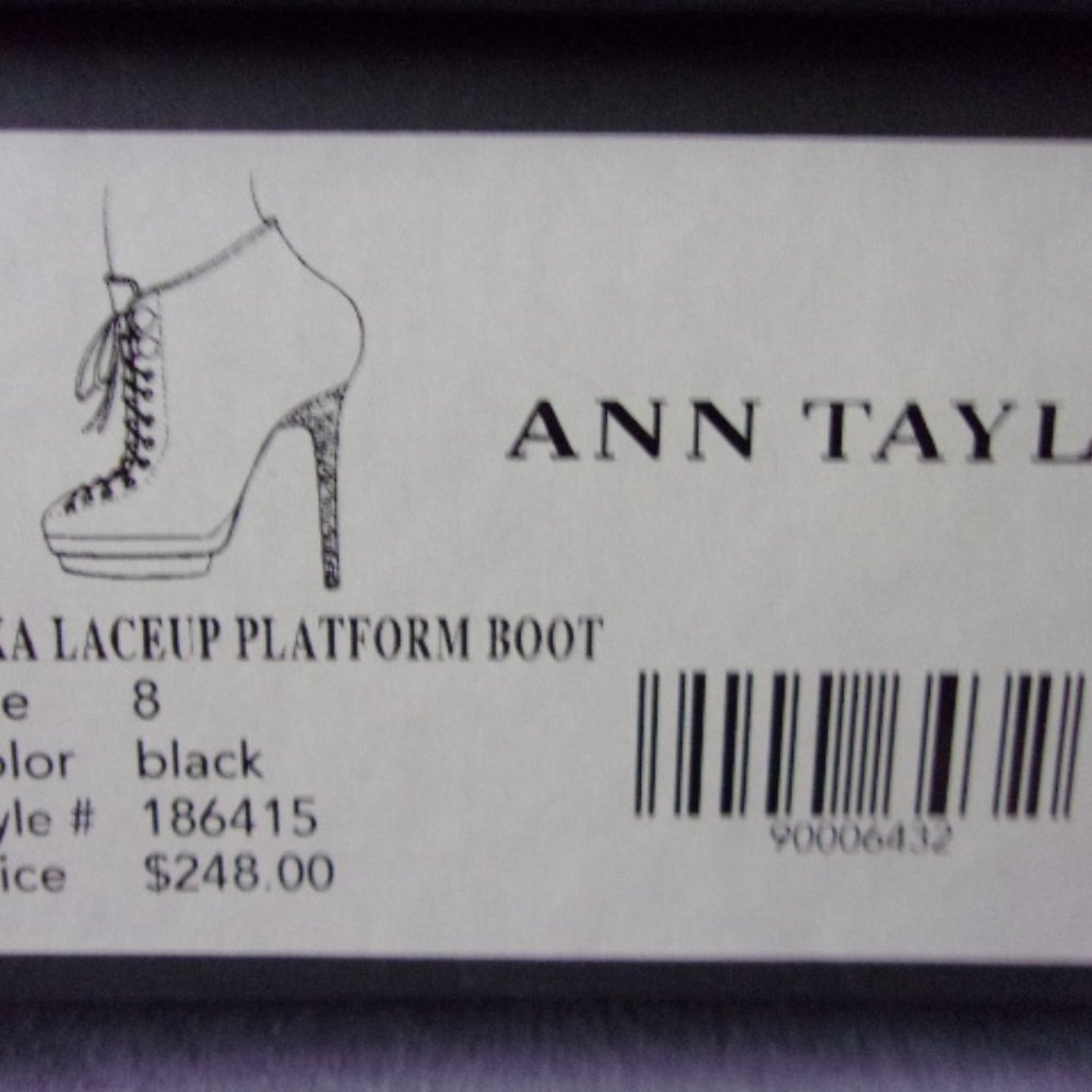 Ann Taylor Lace Up Platform Boot - Picture 11 of 12